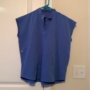 Figs Scrub Top. Size small. Ceil blue. Style: Rafaela